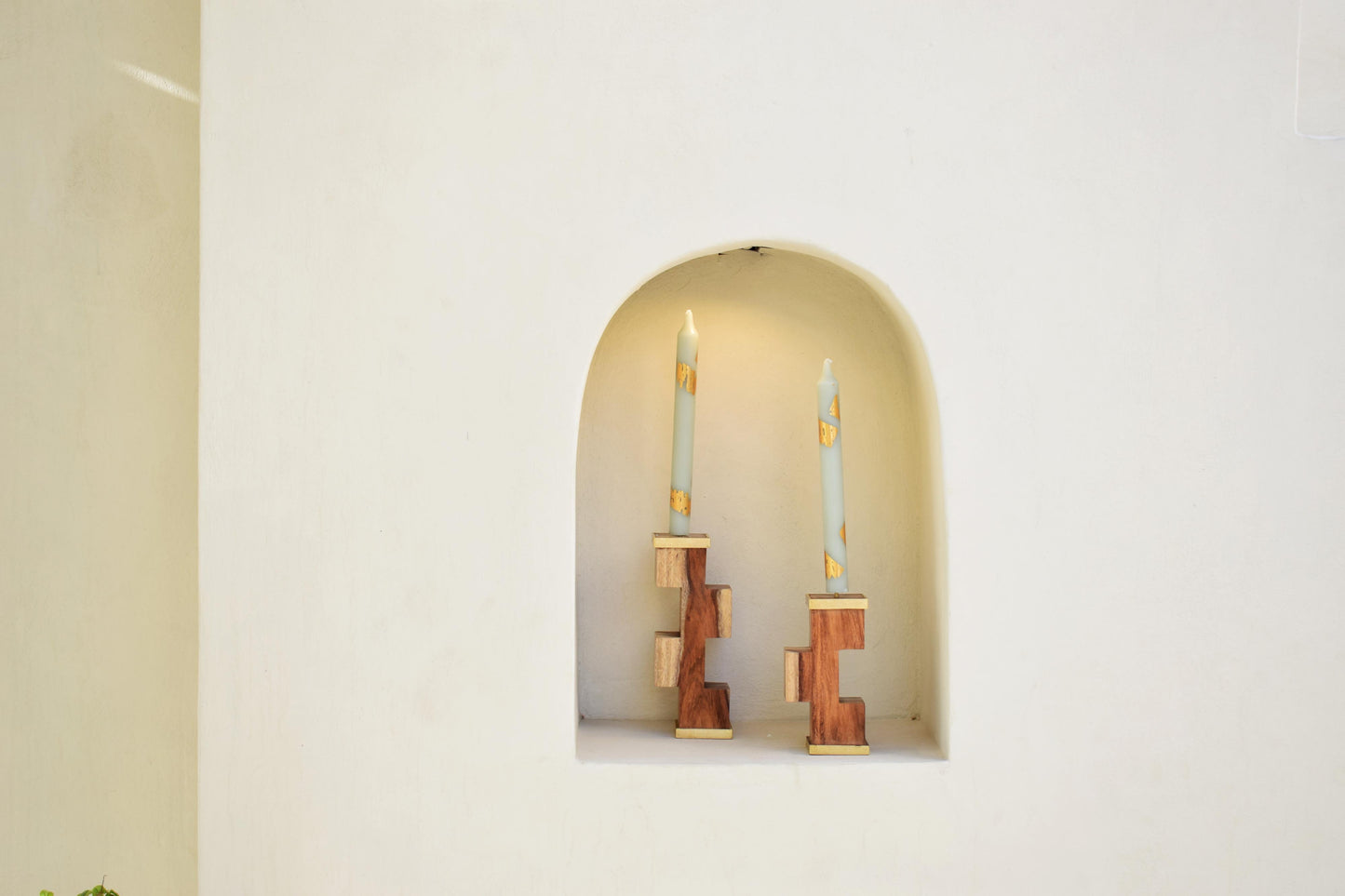 Block Candle holder - Set of 2