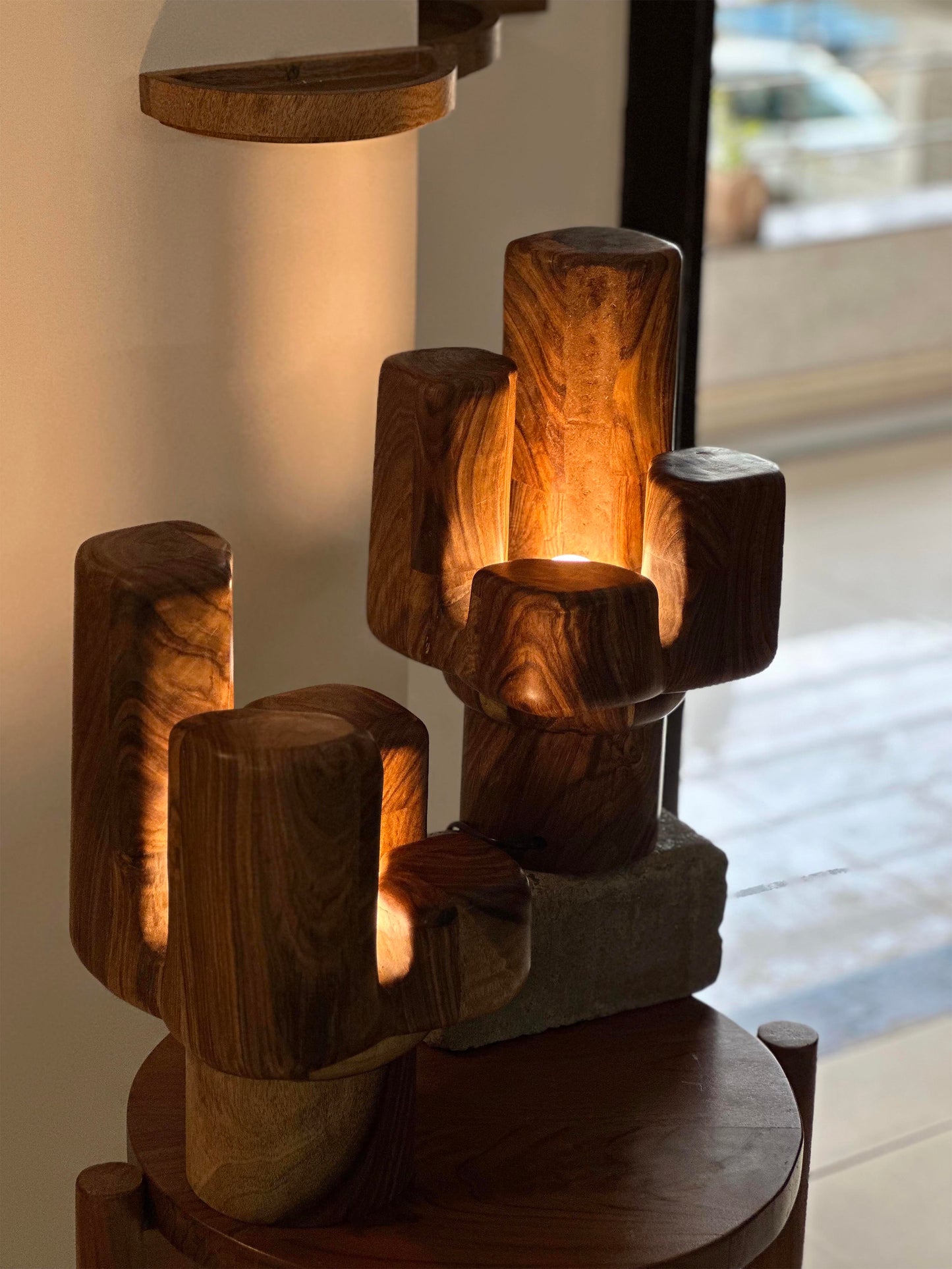 High-Low Sculptural Lamp
