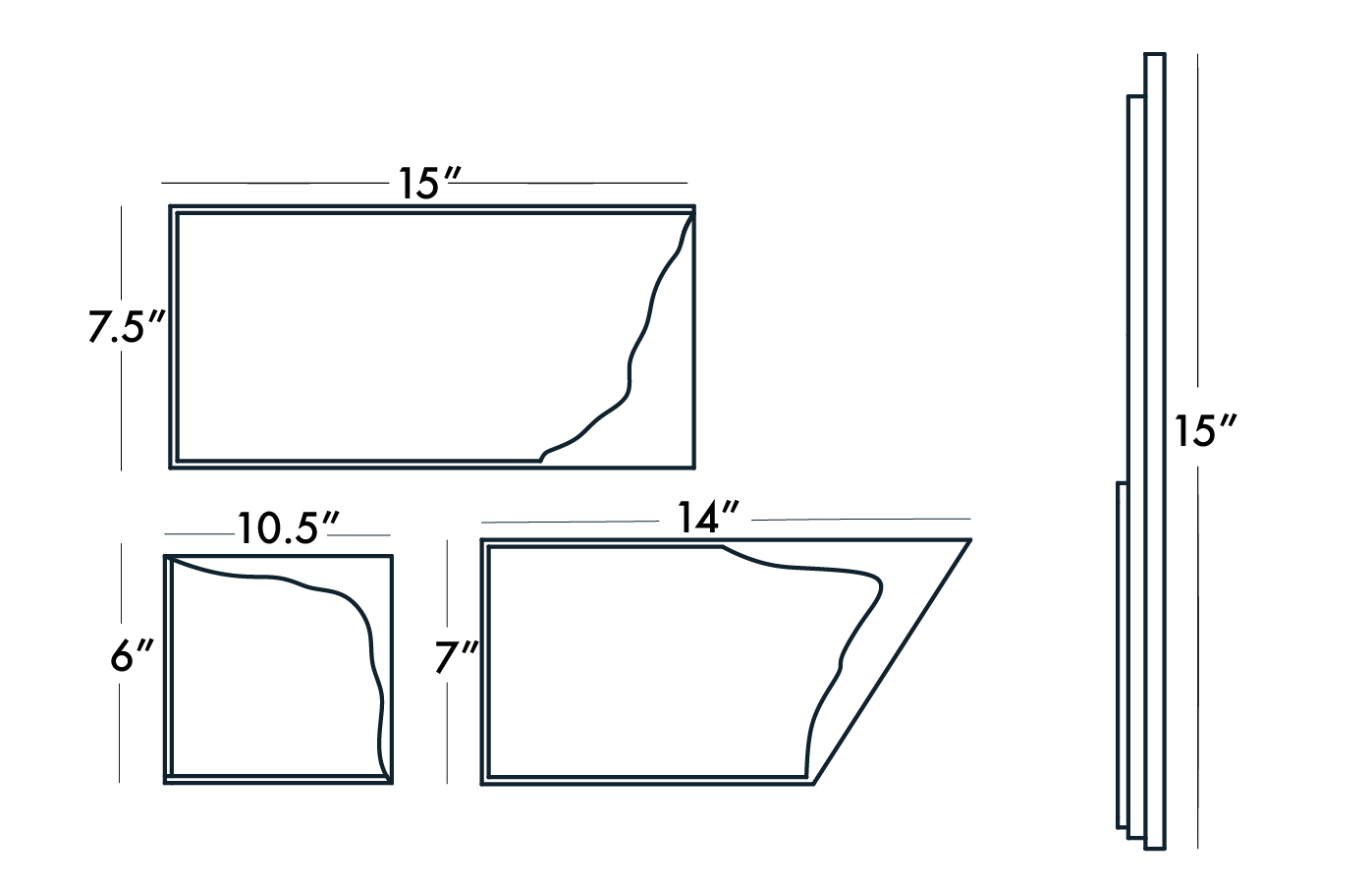 Texture Platter (Set of 3)