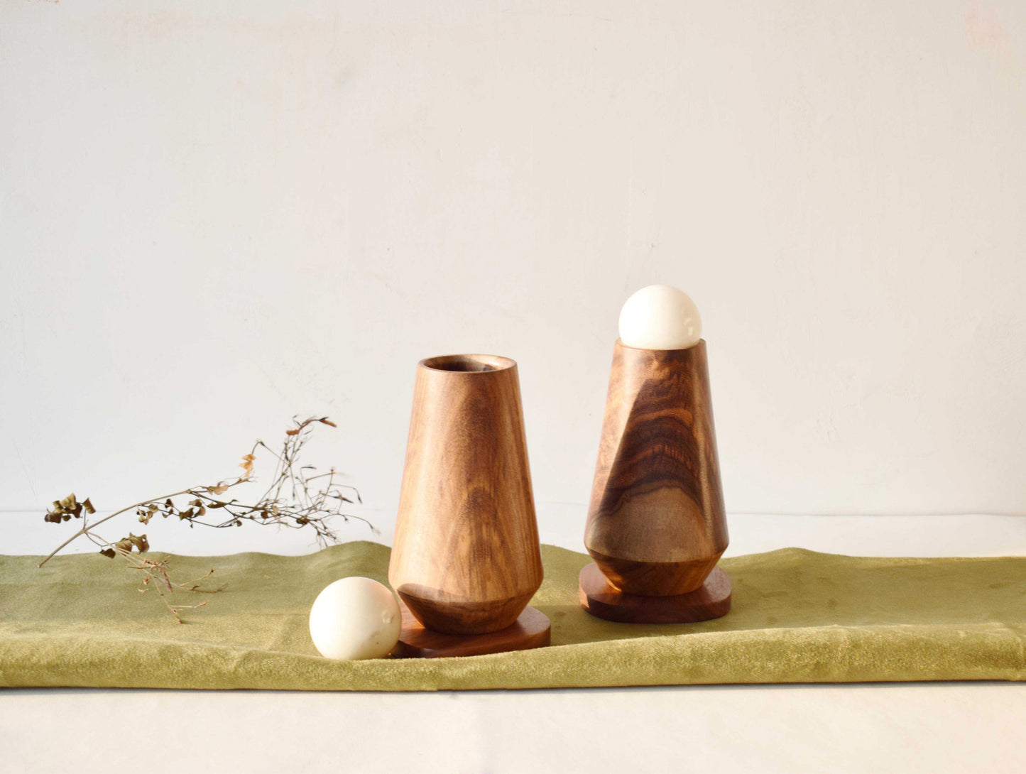 wooden container for dry fruits and snacks