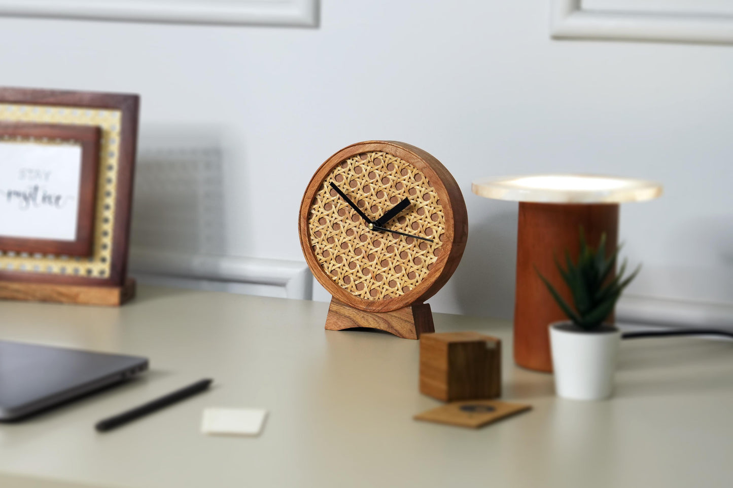 Cane Table Clock