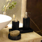 Fluted Bathroom Set - Black