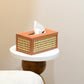 Cane Leatherette Tissuebox
