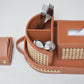 Cane & Leatherette Dining Set