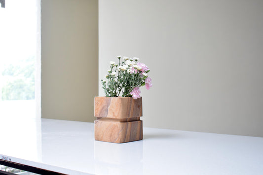 Cube Marble Vase