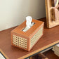 Cane Leatherette Tissuebox