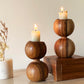 Ball tealight holder - set of 2