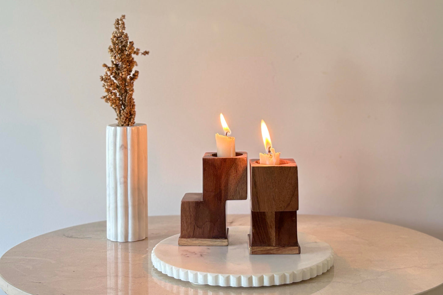 Block Tealight holder - set of 2