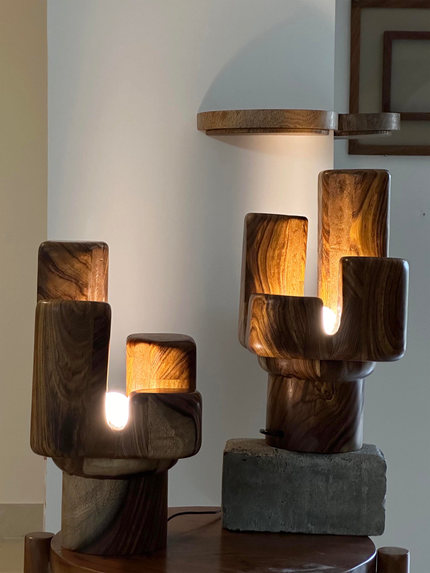 High-Low Sculptural Lamp