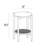 Cane & wooden Side Table