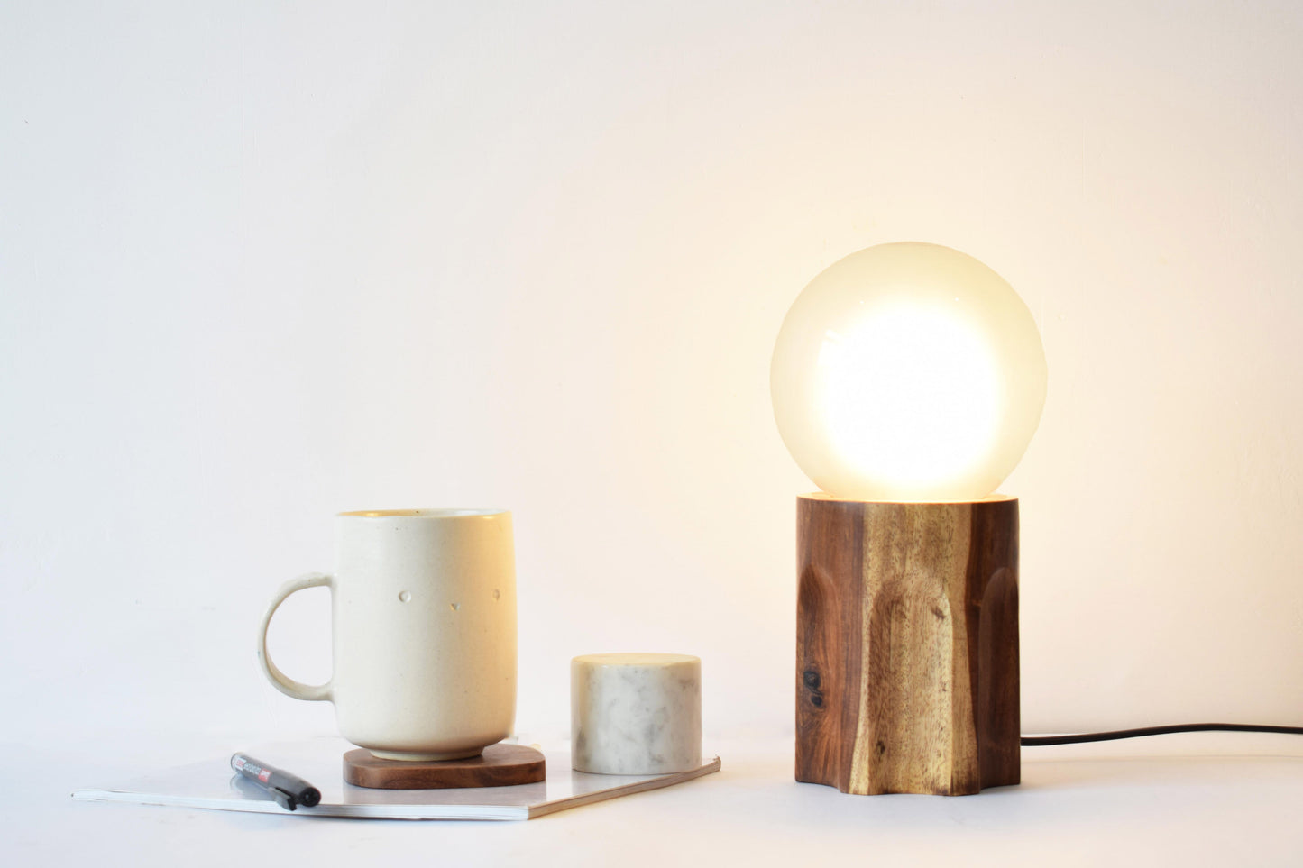 soft lighting wooden lamp 