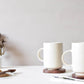 ceramic mugs for tea and coffee with coasters