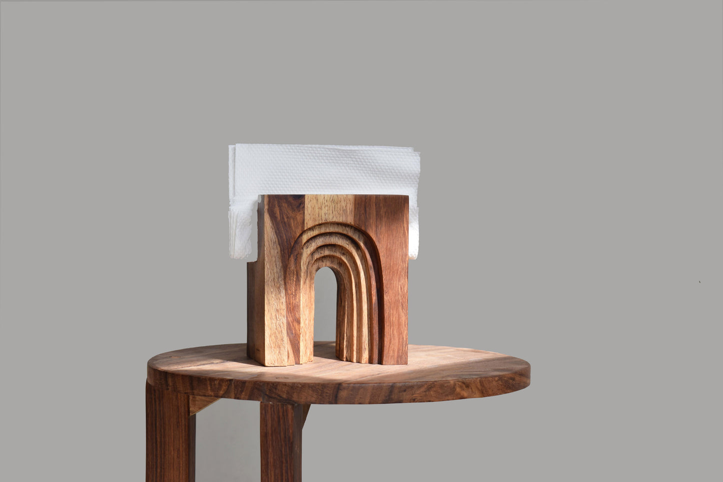 Napkin holder in sheesham wood for utility and decor