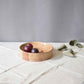 fruit bowl decor piece in mango wood for center table