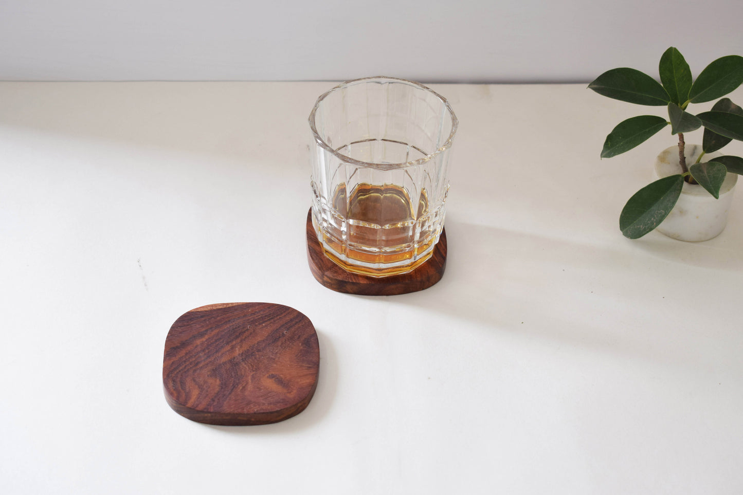 Put on wooden coasters - (set of 2)