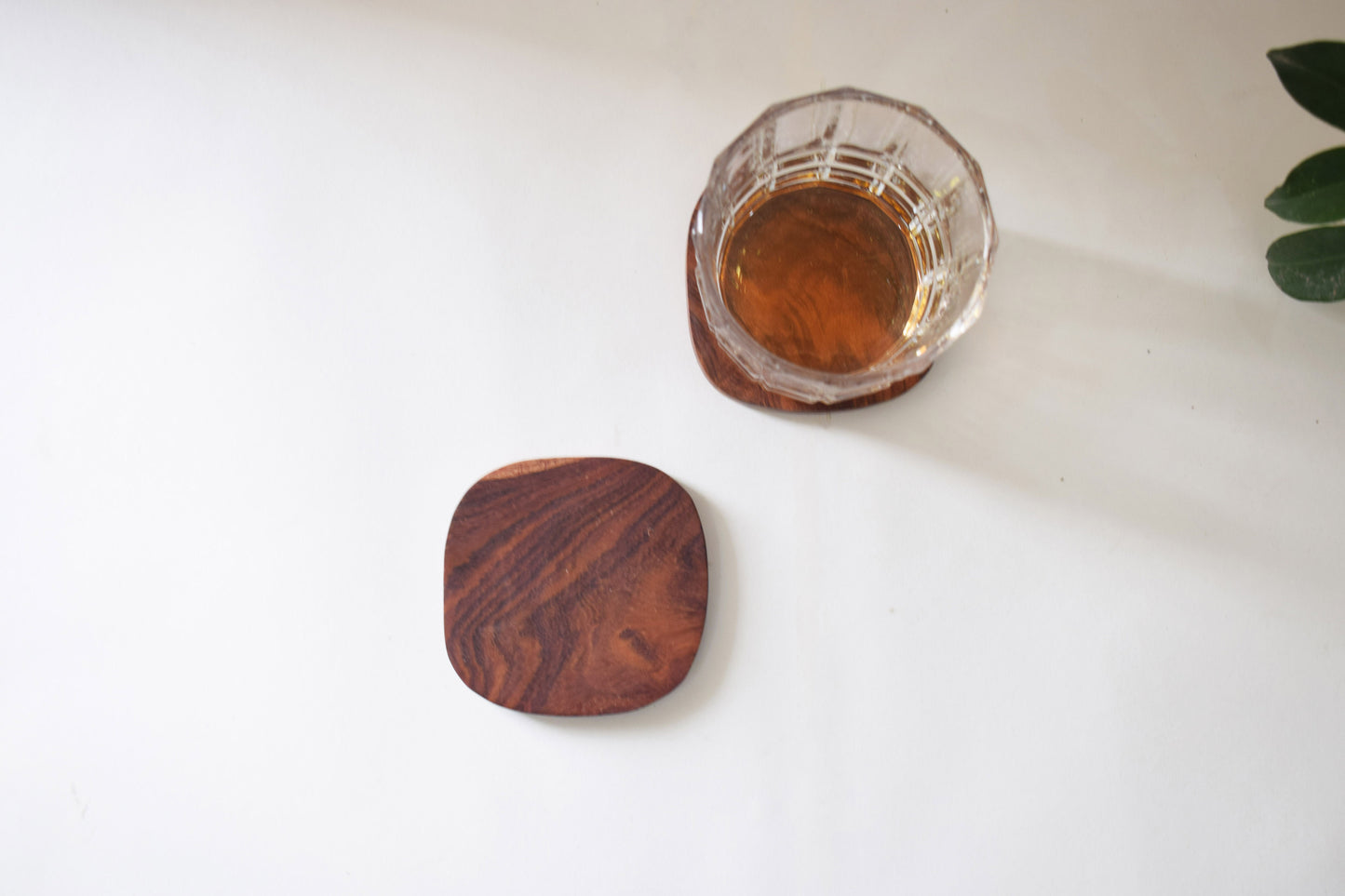 Put on wooden coasters - (set of 2)