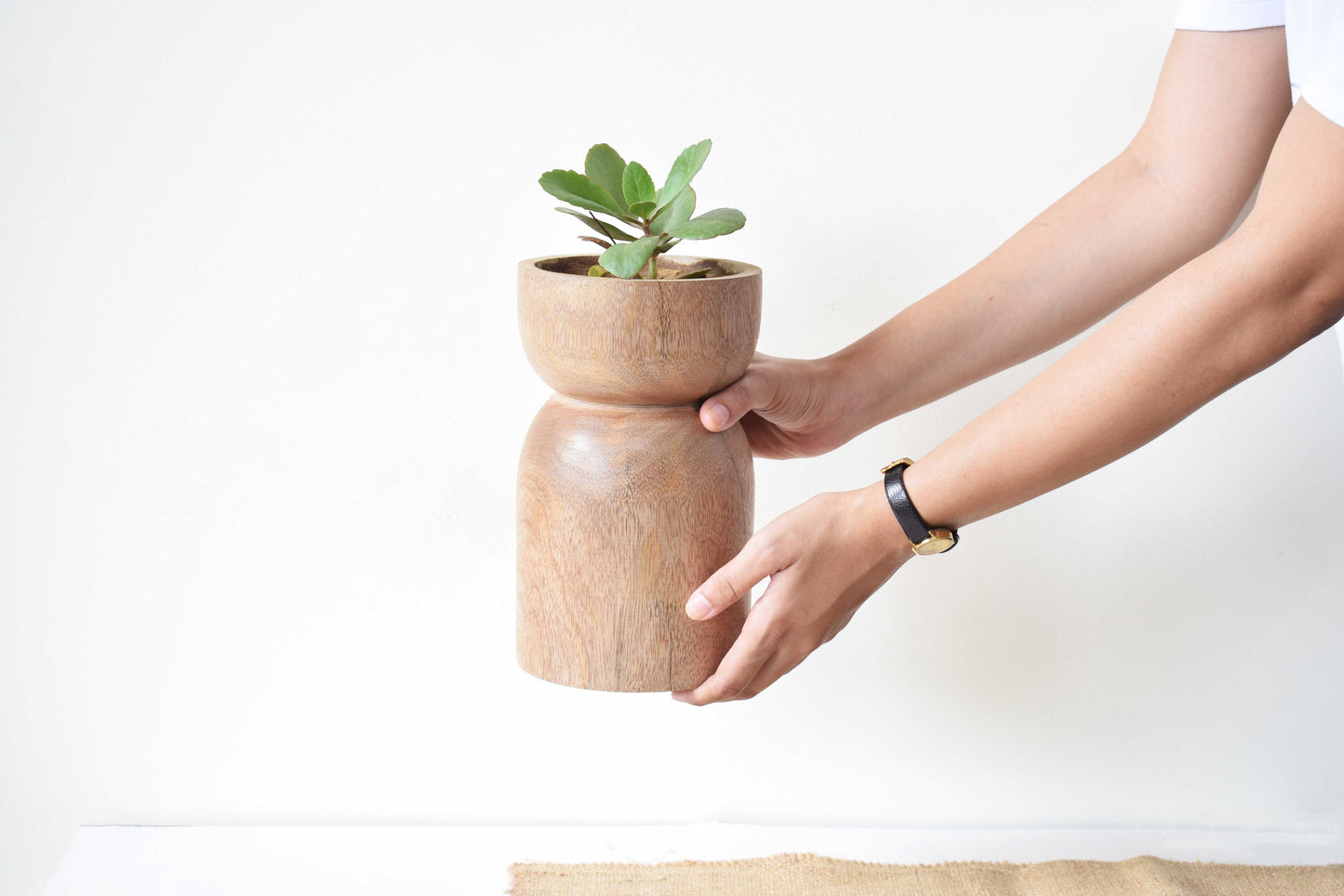 wooden planter for interiors and exterior