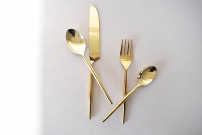 Gold Dinner Cutlery Set