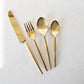 Gold Dinner Cutlery Set