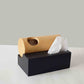 Tissue box with bin 