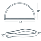 Arch Wall Mount Shelf