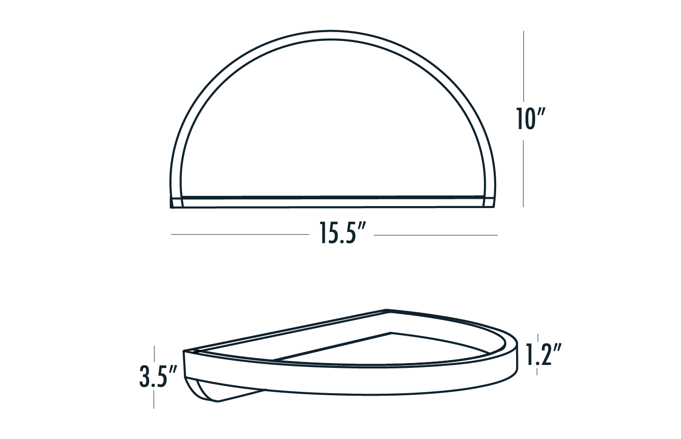 Arch Wall Mount Shelf