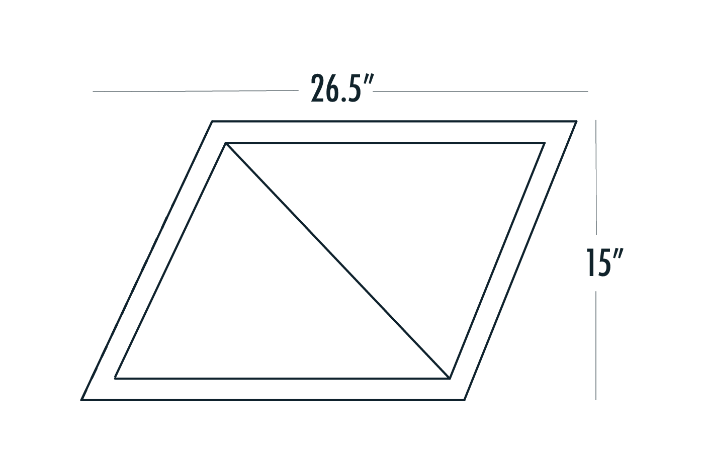 Rhombus Wall Piece